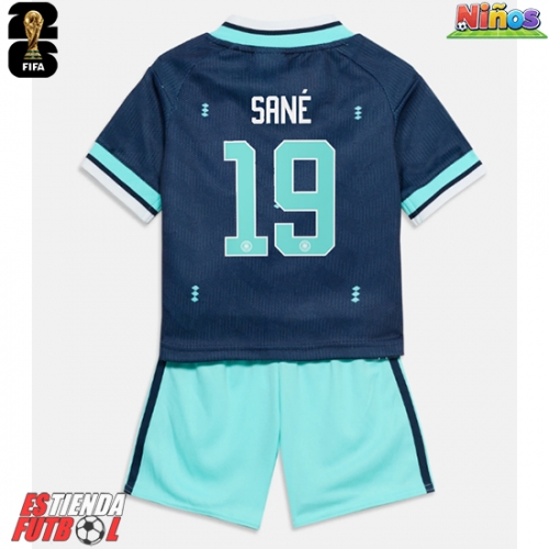 Alemania Leroy Sane #19 Segunda Equipación Niños Mundial 2026 Manga Corta (+ Pantalones cortos)
